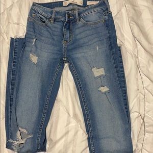 Hollister low rise skinny jeans
